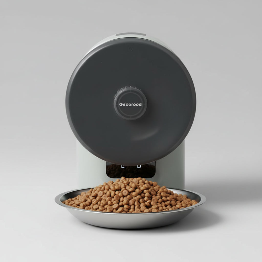Comedero automático para mascotas de pared